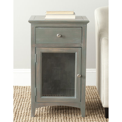 Joanna Solid Wood End Table with Storage
