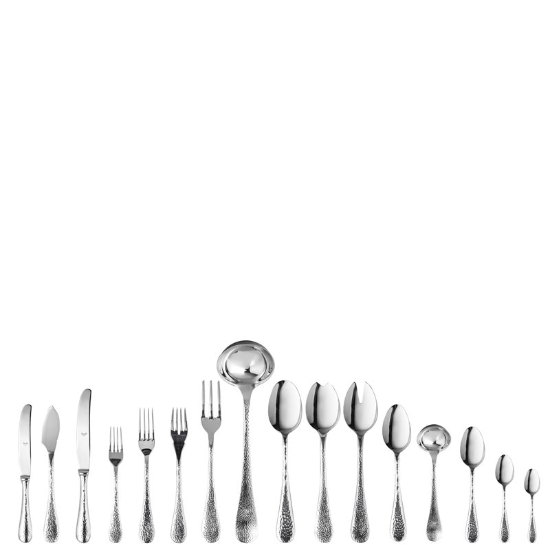Ensemble de couverts Epoque - 126 pièces - Acier inoxydable, Argent argent