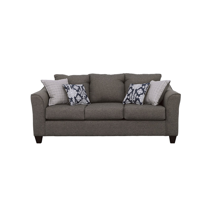 Ralston Charcoal Grey Sofa With Pillow