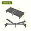 Base de lit réglable avec télécommande Alwyn Home, finition noir mat, inclinaison de la tête et des pieds, cadre réglable électrique, capacité robuste de 400 lb, idéale pour la maison et la chambre à coucher-2058391323
