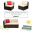 53.1'' Wide Wicker Patio Sofa with Cushions-387966035