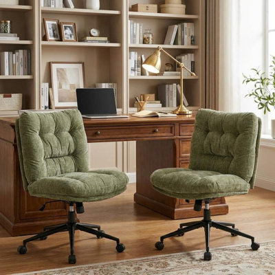 Faux Leather Accent Chair