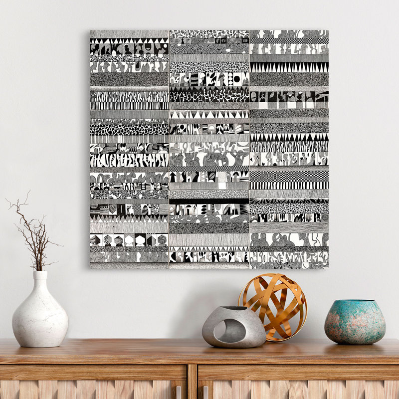 Visual Score I by Vittorio Teruzzi - Wrapped Canvas Print, 70cm H x 70cm W x 4cm D