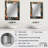 Pastel Color Boho Artwork III - Minimalism Large Mirror, Modern Unique Wall Mirror Decor, Printed Metal Art-1191008132