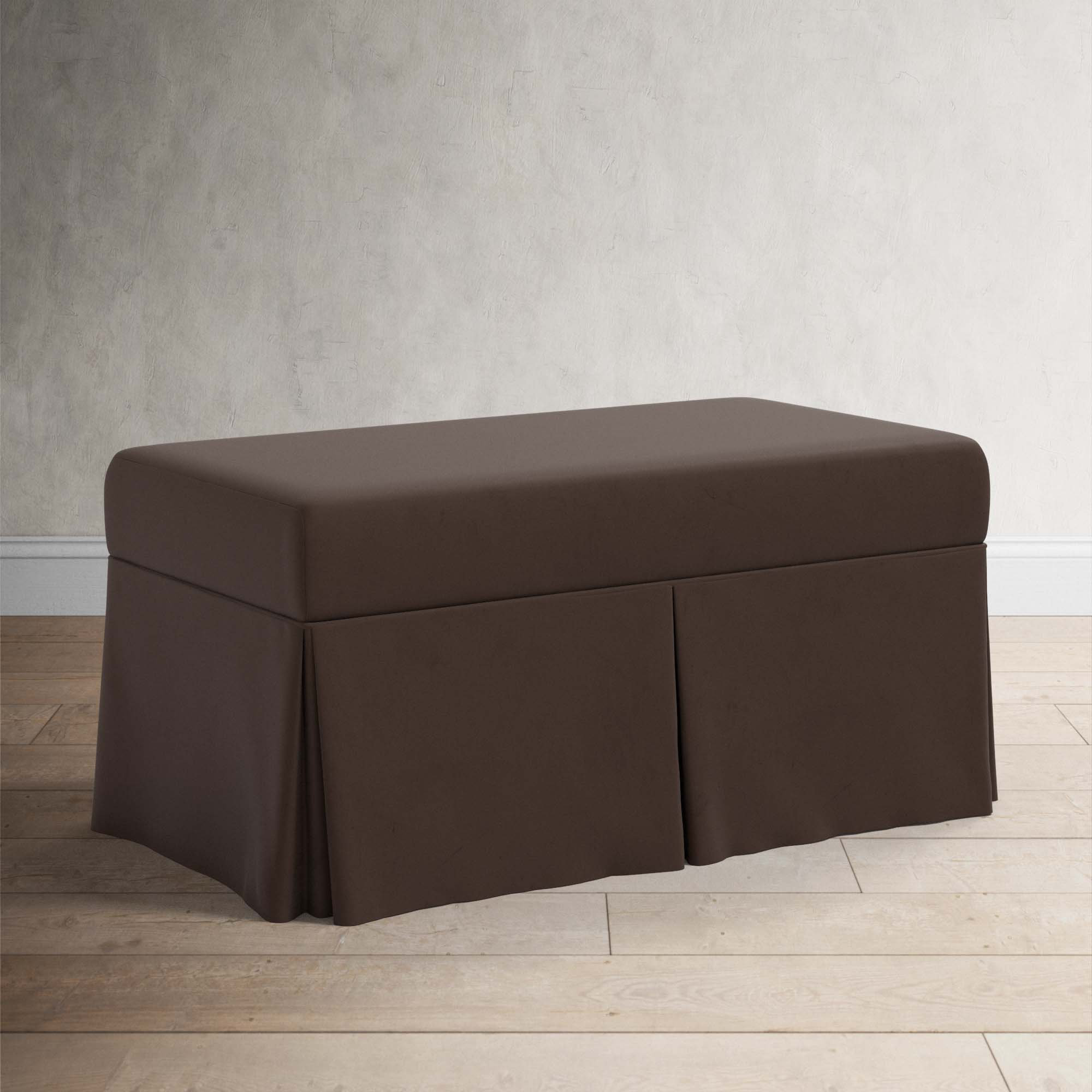 Wyatt Storage Bench, Classic Chocolate Velvet