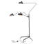 Lampe sur pied à bras articulé noir 1 lumière Kettler