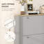 Shoe Cabinet with 3 Flip Drawers for 24 Pairs of Shoes, Grey