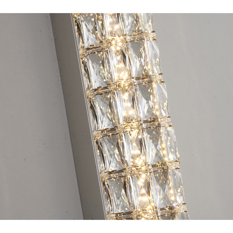 Margaret Chrome LED Crystal Wall Sconce