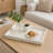 Diana Serving Tray with Integrated Handles, White Polyurethane 19x14-130120751