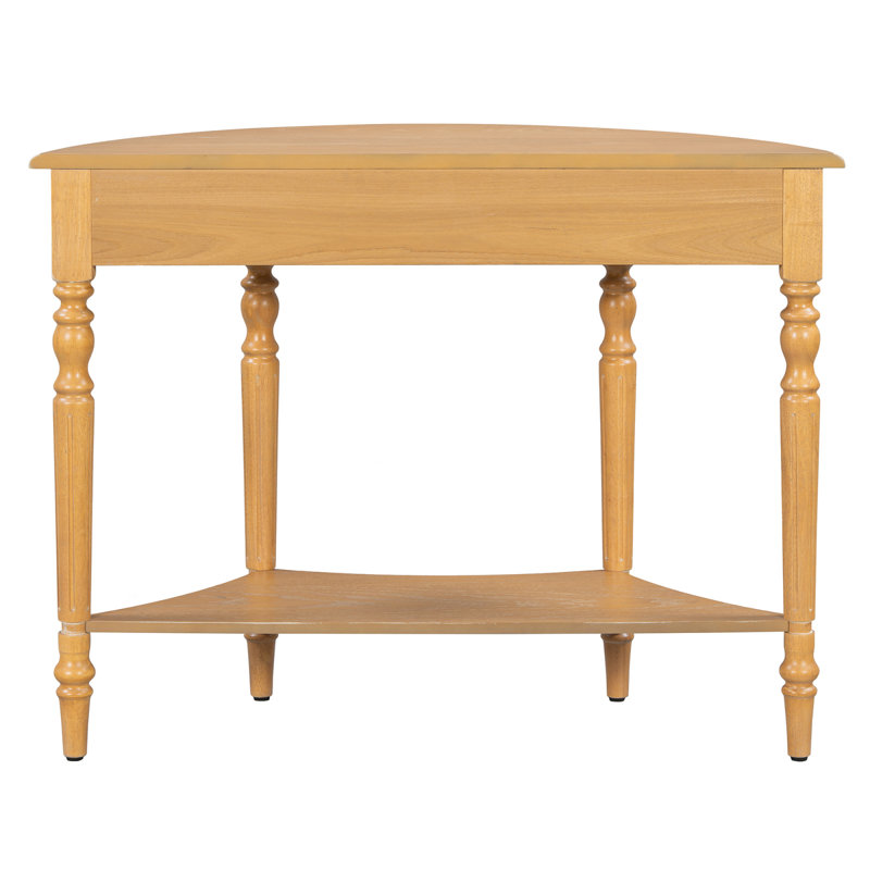 Console campagnarde avec tiroir et tablette Farmhouse, Naturel