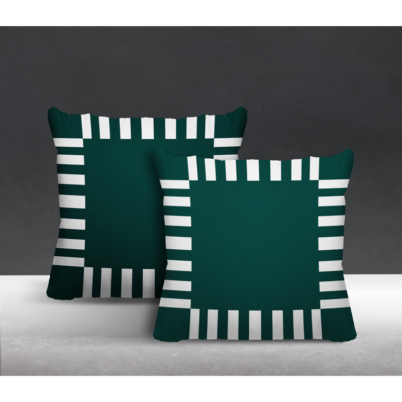  Coussin intérieur / extérieur, L 17 po x H 17 po, Émeraude
