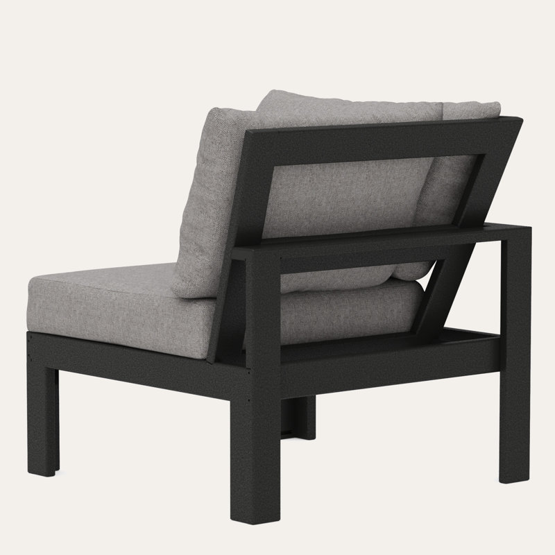 Edge Modular Corner Chair, Grey Revolution®, Black