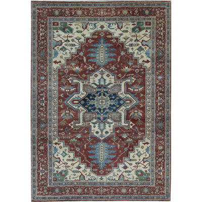 Hand-Knotted High-Quality Rust Area Rug