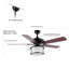 Ventilateur de plafond standard avec télécommande