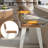 Upholstered Seat Counter Stools with Metal Frame-658580182-658580179