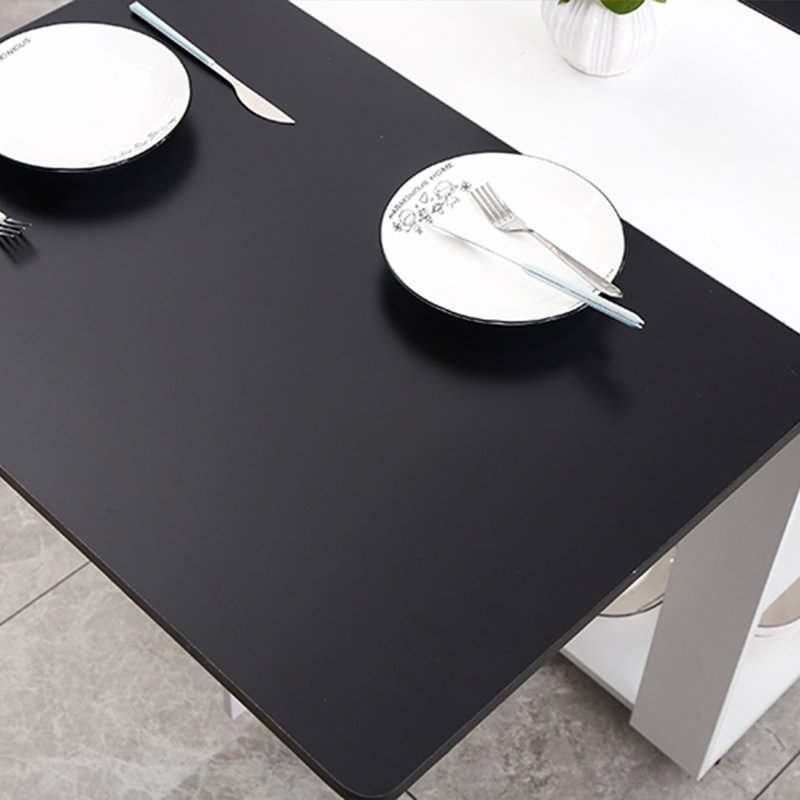 Edmundson Dining Set, Black/White
