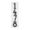 Floating Stand-Off 4-Number Vertical Sign, White /W/ Black Modern Font Numbers