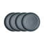 Dark Grey Speckle Coupe Medium Plates