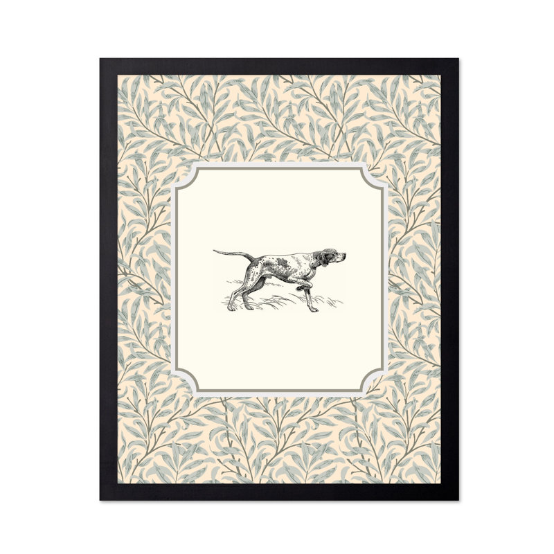 Portrait de chien n ° 1, 08"H x 10"W, Poster, Black Framed