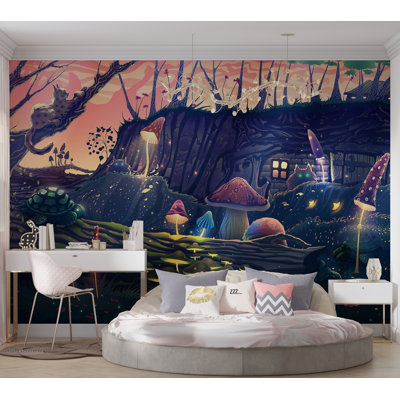 Premium Wallpaper Wall Mural - Enchanted Forest Fantasy
