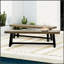 Ensemble de banc d'extérieur en acacia, finition gris sablé, durable et élégant pour une utilisation dans le patio et la cour-2115555686