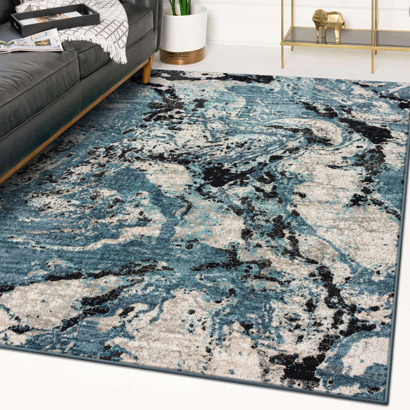 Abstract Indoor Rug, Rectangle 5' x 7'