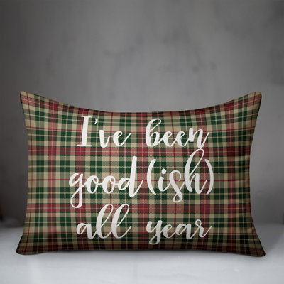 Plaid Throw Pillow