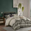 Housse de couette en lin et coton de style moderne avec fermeture à boutons