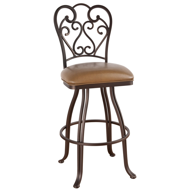 Comptoir, bar et très grand tabouret Laurelyn, Noir Ford, Galet, Tabouret de comptoir (assise de 24 po de hauteur)
