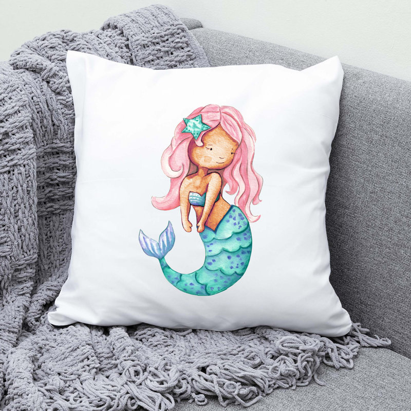 Nautical Sea Life_361 - Coussin décoratif en polyester, H 20 po x l 20 po