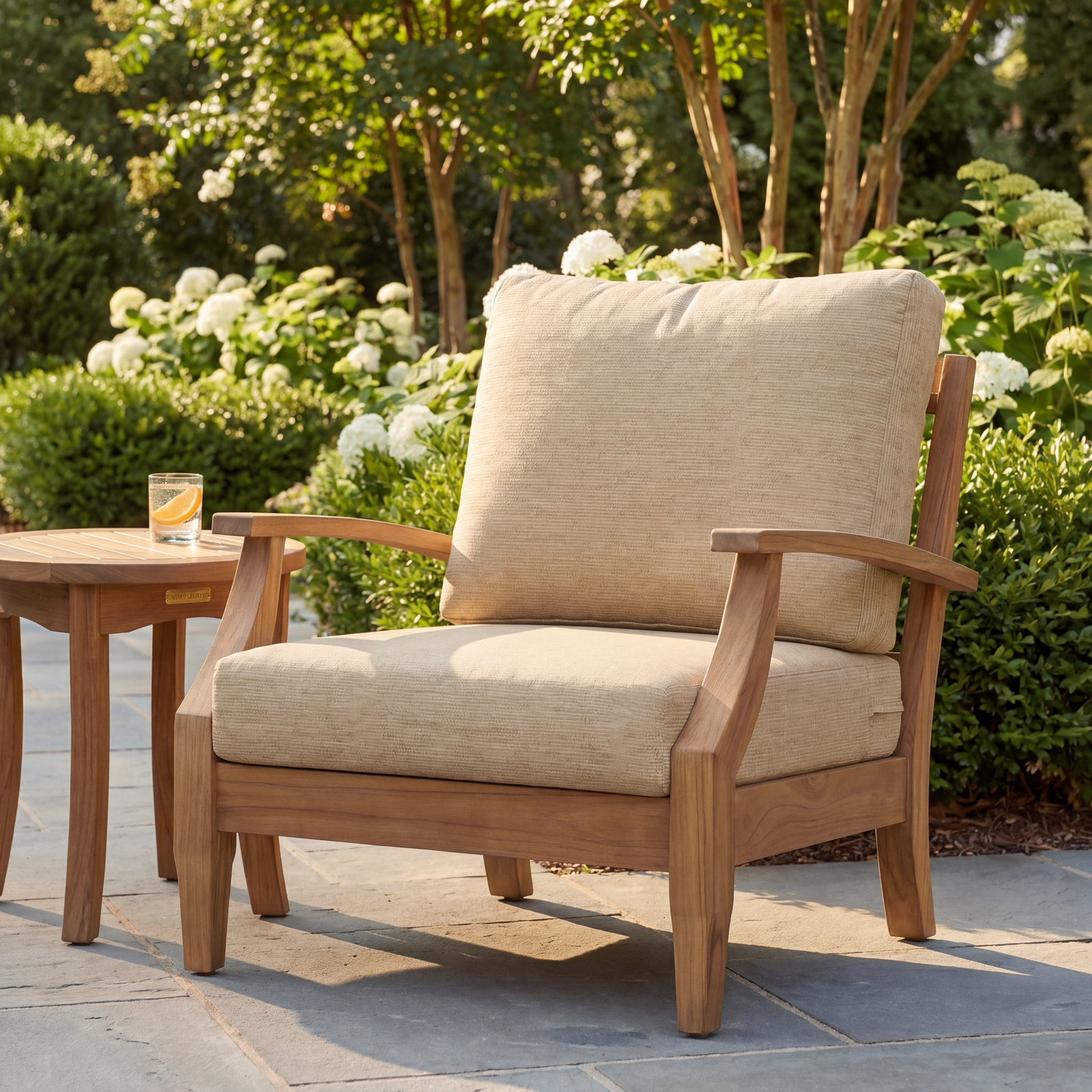 25" Sunbrella® Seat and Back Cushion, Play Camel