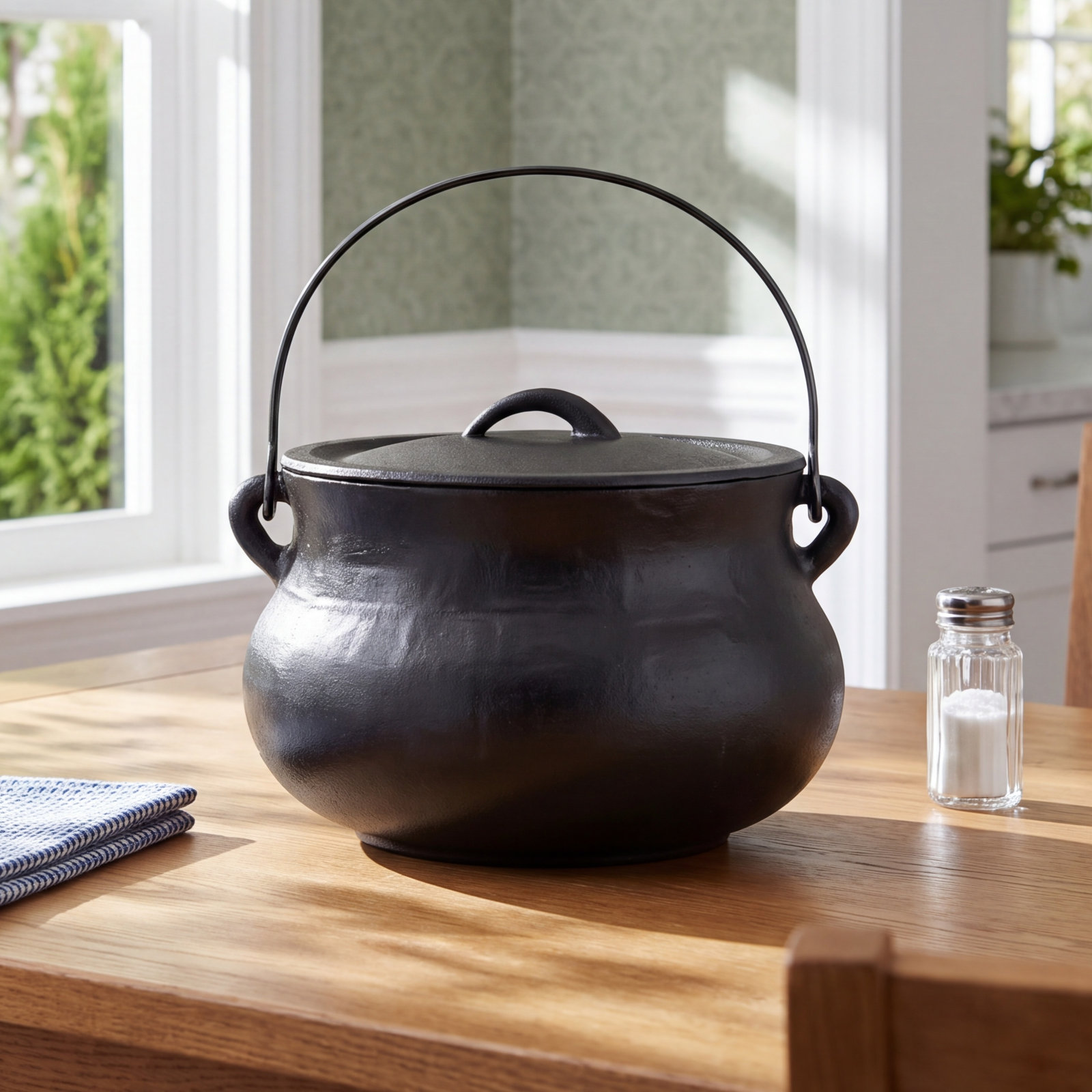 Smith and Clark 4qt Pre-Seasoned Iron Cauldron