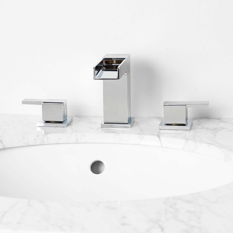 Widespread 2-handle Bathroom Faucet, Chrome