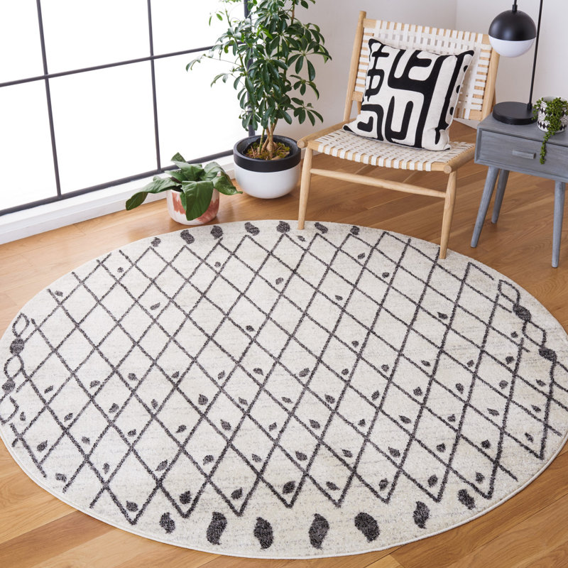 Tulum Performance Southwestern Rug, Round 6'7"