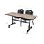 Table de nidification Nickls, 2 chaises empilables-32668122-32668143