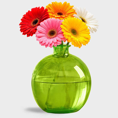 66 oz. Ball Glass Table Vase, Lime Green