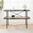 Console Table with Open Rattan Shelf Storage