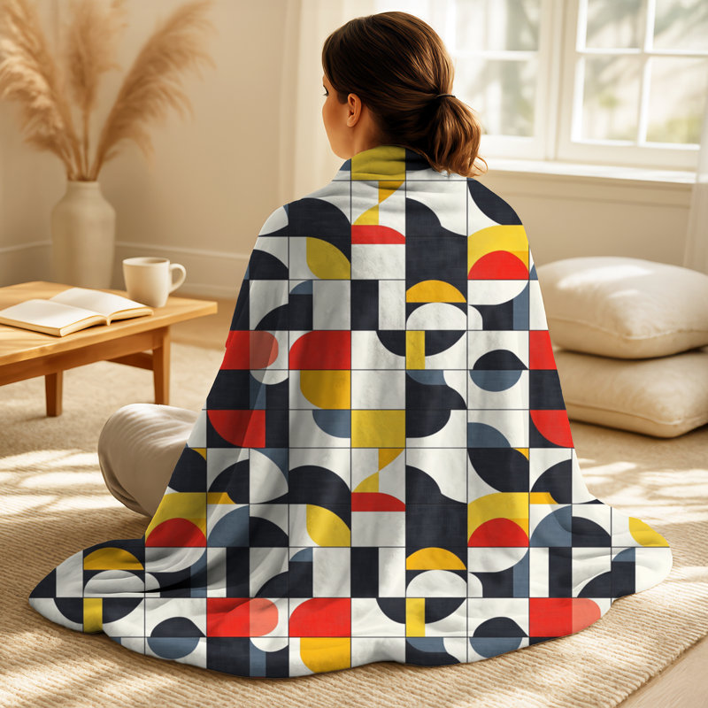 Courtepointe Minimal Quilt IV - jaune