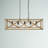 Alexia 5 - Light 35.04"W Black/Light Wood Pendant