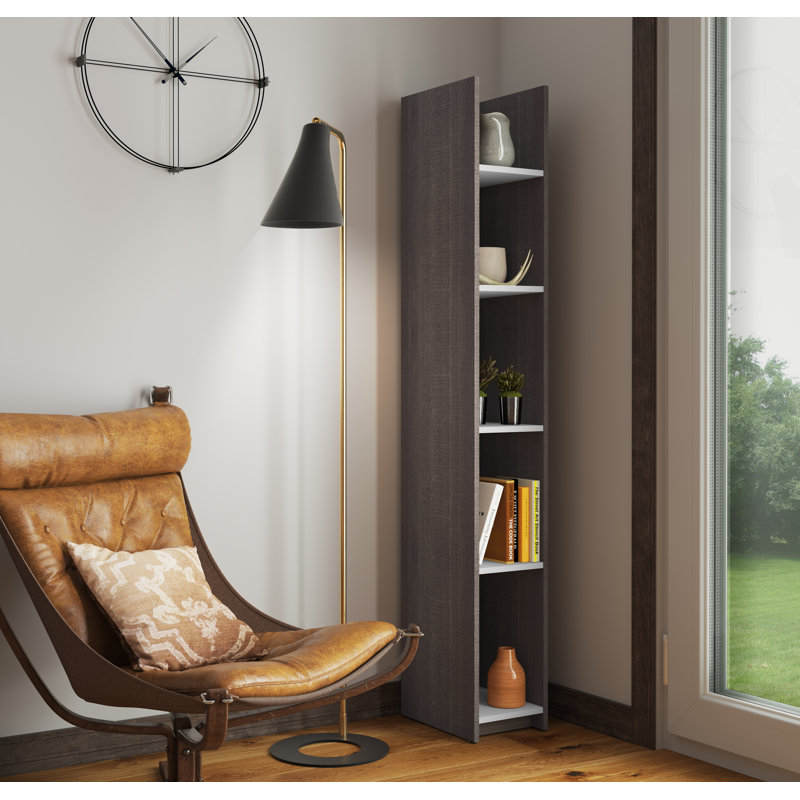 Oneybrook Bookcase, Dark Grey/White