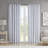 Veronica Poly Printed Single Curtain Panel With Tufted Stripe And Lining-102168393