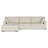Tatum Large Deep Seater Left Sectional Sofa, L-Shaped Performance Fabric Sofa in Contemporary Style-97652080
