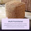 Crick 40cm Wide Square Pouf Ottoman