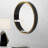 Quillin Solid Wood Frame Round Wall Mirror