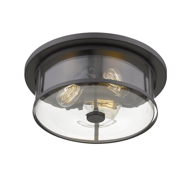 Plafonnier encastré cylindrique simple 15,75 po Attah, Bronze