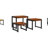 vidaXL Nesting Tables, Side Tables for Living Room, Bedroom, Office, Solid Steel Frame