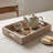 Handcrafted Whitewashed Mango Wood Serving Tray -588811966-588811967