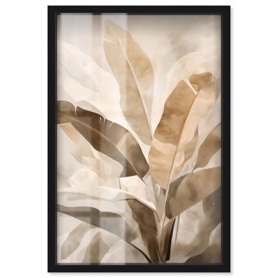 Golden Banana Grove I Shadowbox Print Boho Natural Art par Art Remedy