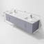Ensemble de meuble-lavabo double mural 80 "avec miroir Geneva-978541880-1063301507