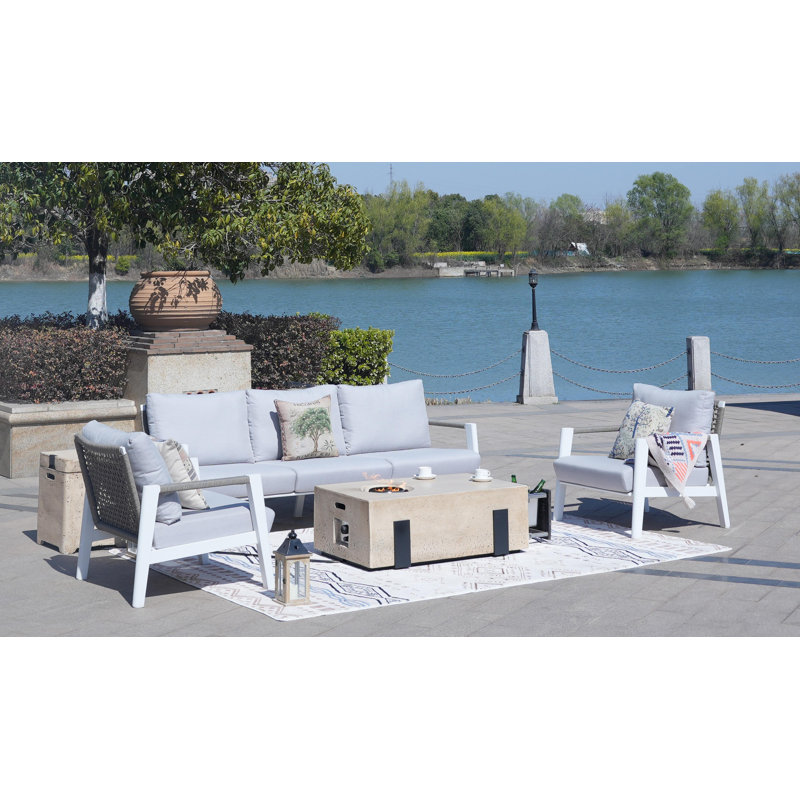 5 - Person Patio Conversation Set with Cushions